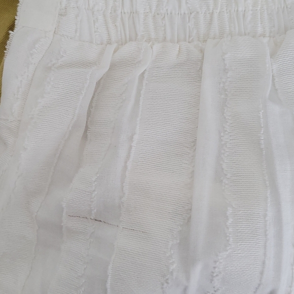🍒White Cropped Cotton Pants - Picture 8 of 8